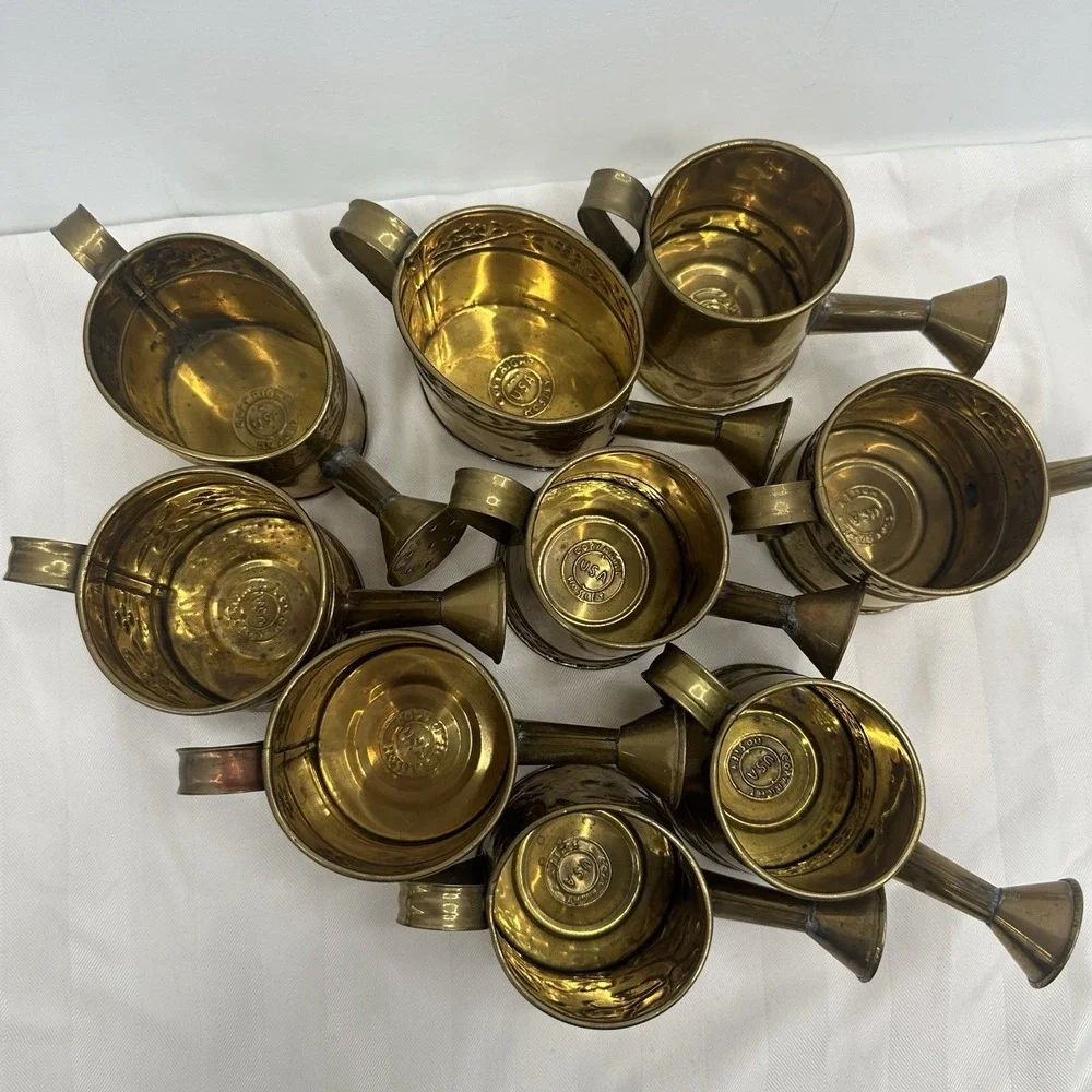 Lot 9‎ Vintage Hosley Brass 2.5